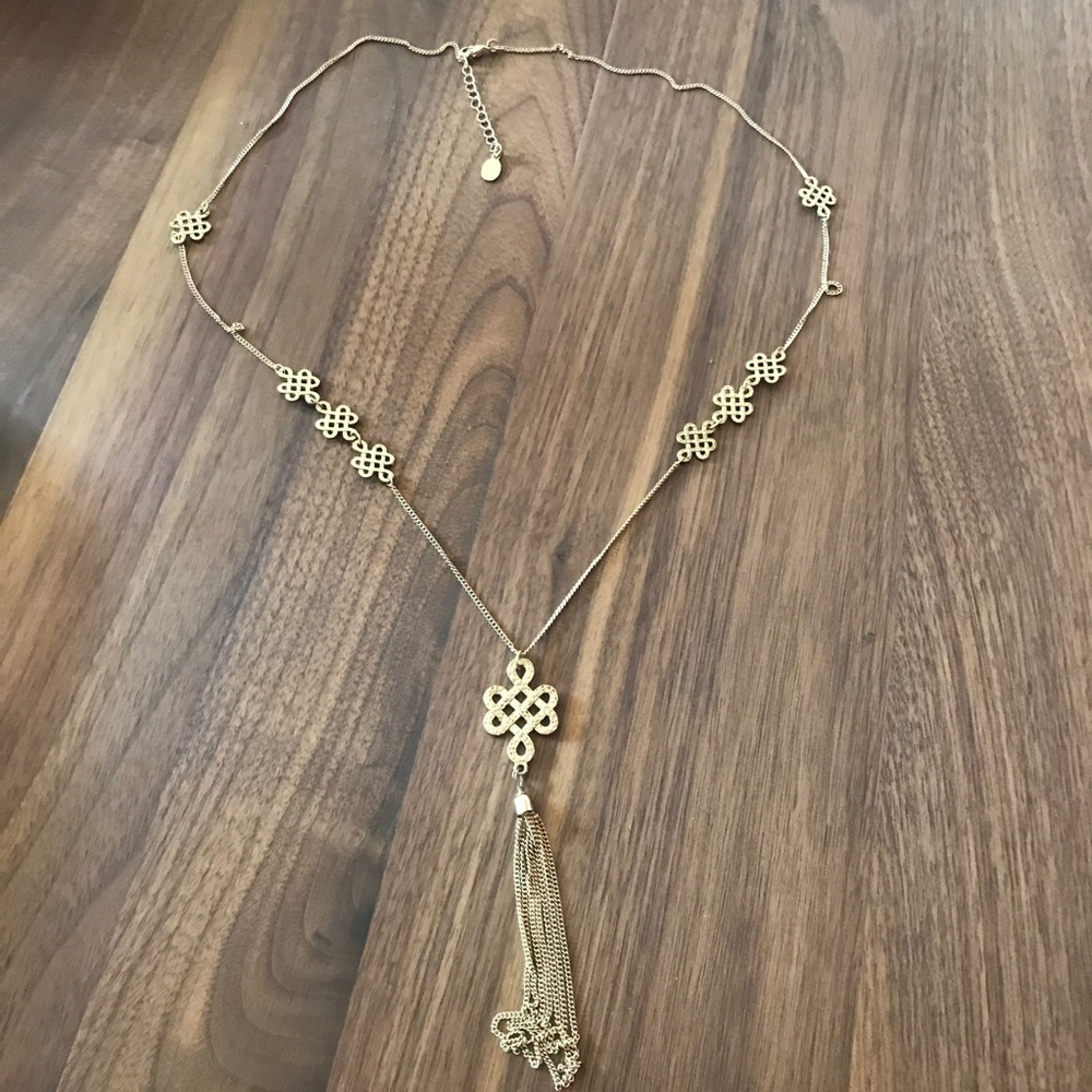 💍💁 Elegant vintage gold long necklace